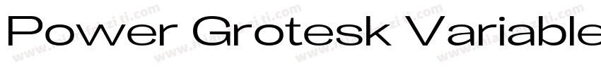 Power Grotesk Variable UltLt字体转换